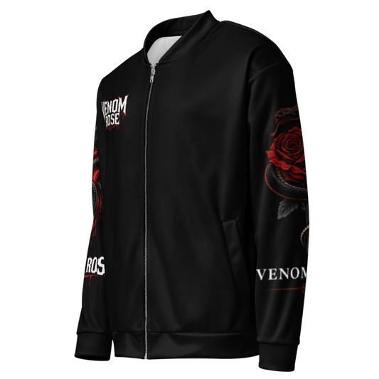 VENOM ROSE Snake Skull Unisex All-Over Bomber Jacket