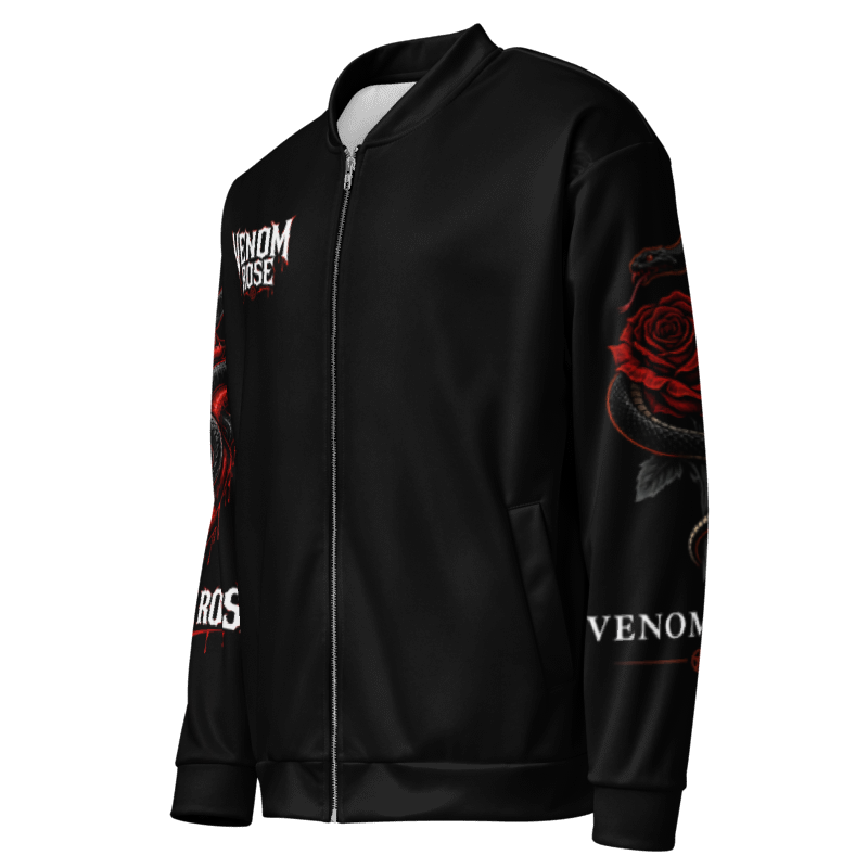 VENOM ROSE Snake Skull Unisex All-Over Bomber Jacket