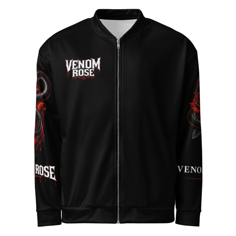 VENOM ROSE Snake Skull Unisex All-Over Bomber Jacket
